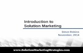 Introducton to solution marketing