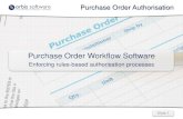 Purchase Order Workflow Software: Purchase Order Authorisations