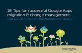 18 Tips for Successful Google Apps Migration & Change Management
