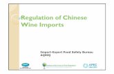 Regulation of Chinese Wine Imports 2011
