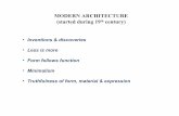 Modern Architecture History