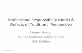 Media professional responsibility model & defects of media traditional perspective