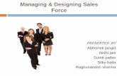 Managing & Designing Sales                     Force
