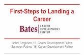 First Steps to Landing a Career