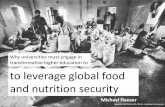 Why universities must engage in transformative higher education to leverage global food and nutrition security