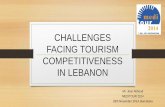 Challenges facing Tourism competitiveness in Lebanon by Jean Abboud