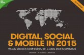 Digital, Social & Mobile en 2015 -  Reporte de estadísticas de consumo digital global.