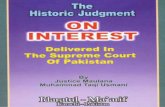 Historical Judgement on Interest Delivered in Supreme Court of Pakistan (Mufti Taqi Usmani) || Australian Islamic Library ||