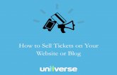 How To Sell Tickets On Your Website