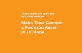 Make Your Content a Powerful Asset