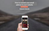 How to connect your email address to your website