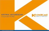 KritiKal SecureScan (KSS), pioneer in indigenously developed Physical Security, Surveillance and Traffic Monitoring Systems