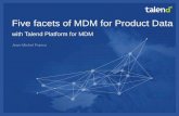 The Five Facets of MDM of Product Data