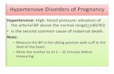 Hypertensive disease during px