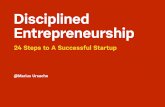 Disciplined Entrepreneurship (An Introduction)