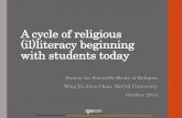 A cycle of religious (il)literacy beginning with students todaySssr presentation