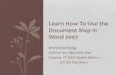 Learn how to use document map in word 2007