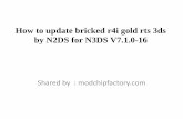 How to update bricked r4i gold rts 3ds by N2DS for N3DS V7.1.0-16