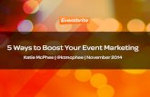 5 ways to boost event marketing