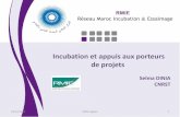 MAGHRENOV Seminar on support to business creation: presentation of the incubators network in Marocco by RMIE