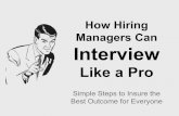 How Hiring Managers Can Interview Like a Pro