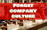 Forget company culture #CultureCode
