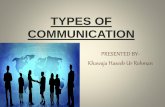 Types Of Communication