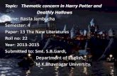 Thematic concern in Harry Potter and Deathly Hallows