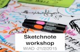Sketchnote workshop @World Information Architecture Day in Brussels - By Visuality