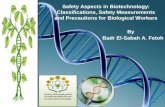 Prof dr badr elsabah biosafety in biotech