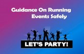 Guidance On Running Events Safely
