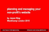 Plan and manage your non-profit’s website