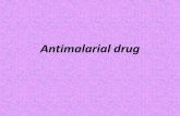 Antimalarial drugs