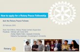 How to apply for a Rotary Peace Fellowship: Ask the Fellows