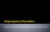 Depressive Disorders for NCMHCE Study