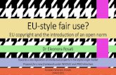 EU-Style Fair Use - Eleonora Rosati