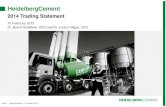 HeidelbergCement: Preliminary Results 2014 - Trading Statement
