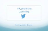 Hyperthinking Leadership in 48 tweets