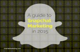 Effective Snapchat Marketing in 2015