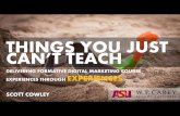 How to Teach Digital Marketing AKA Things You Just Can't Teach