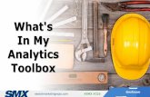 What's In My Analytics Toolbox