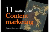 11 myths about Content Marketing by @PStaunstrup