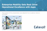 Enterprise Mobility Gets Real: Drive Operational Excellence with Apps
