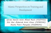 Islamic perspectives on hrm training and development