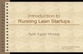 Introduction to Running Lean Startups