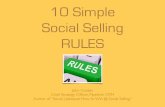 10 simple social selling rules