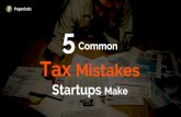 5 Common Tax Mistakes Startups Make