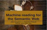 Machine reading for the Semantic Web