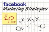 Facebook Marketing Strategies – Top 10 List