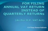 For Filing Annual Vat  Return